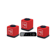 Catchbox Plus Wireless Microphone System with 4-Channel Plus Hub DSP Receiver - 3x Cubes + 3x Chargers