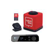 Catchbox Plus System with 4-Channel Hub DSP Receiver Single Cube Bundle - 1x Cube + Charger, 1x Clip + Single Dock