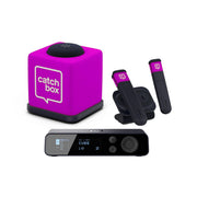 Catchbox Plus System with 4-Channel Hub DSP Receiver Single Cube Bundle - 1x Cube + Charger, 2x Sticks + Duo Dock