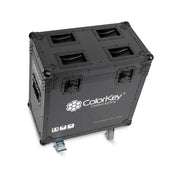 ColorKey 2-Piece Flight Case with Castors for Creator BX7 Wash Moving Head, Black