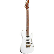 Ibanez LB1WH Lari Basilio Signature Electric Guitar, White w/ Hardshell Case