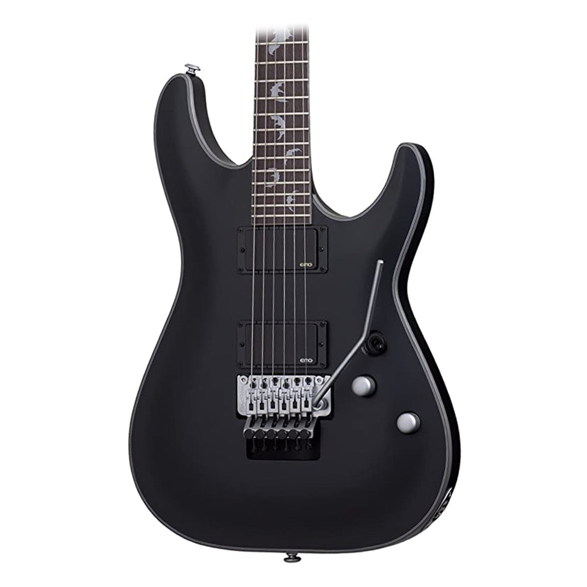Schecter Damien Platinum 6 FR Electric Guitar - Satin Black