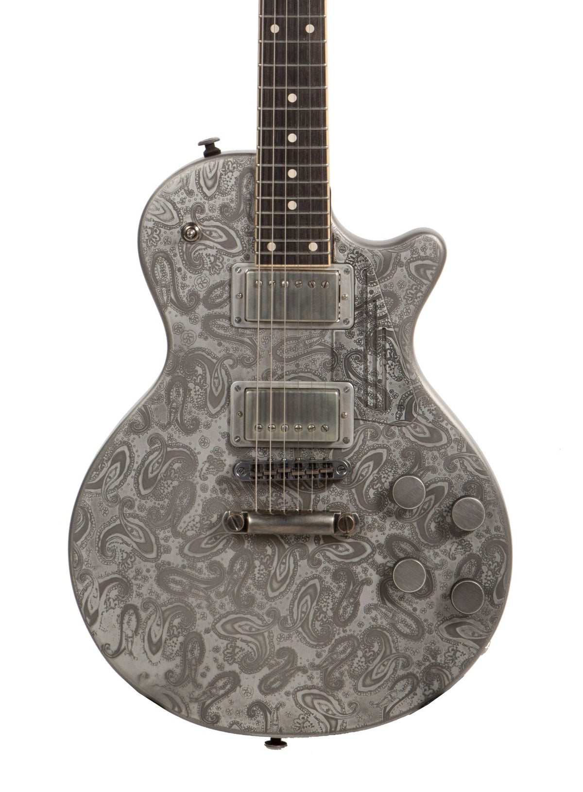 Trussart Steel Deville Electric Guitar in Silver Paisley