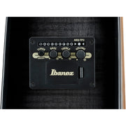 Ibanez AAD77CE AAD Acoustic Electric Guitar - Transparent Black Sunburst