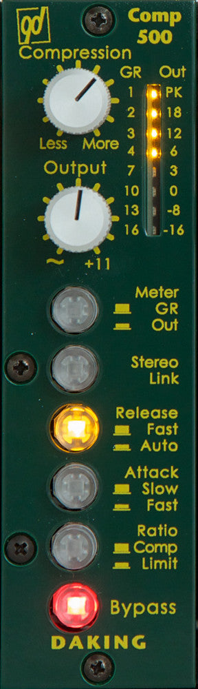 Daking VCA Compressor/Limiter for 500-Series (COMP500)