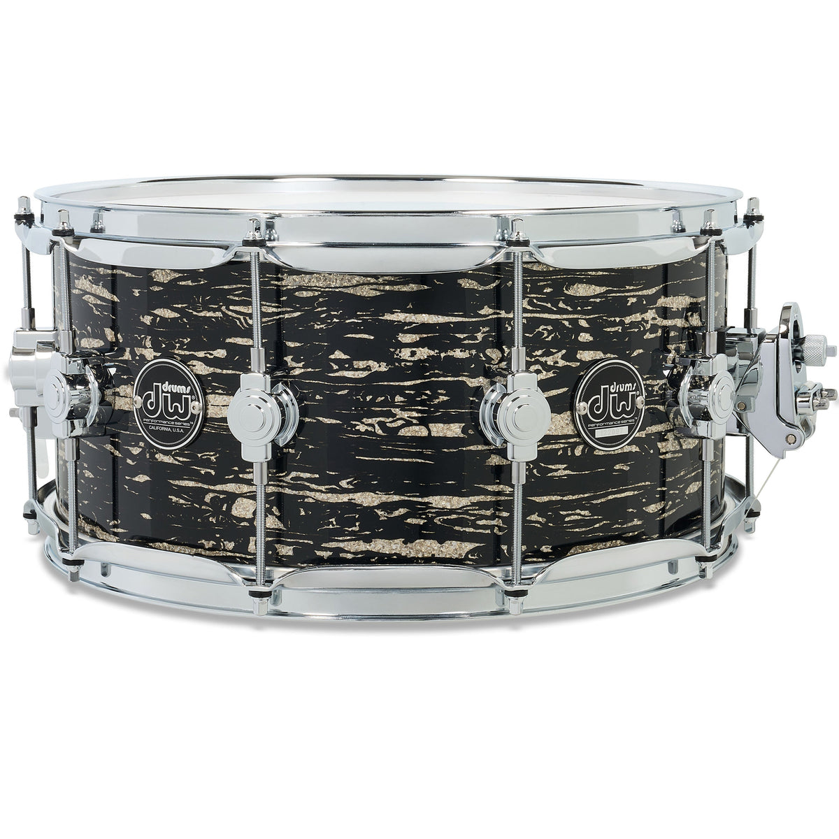 Drum Workshop Ltd Ed Performance Series 6.5x14 Snare Drum - Black Oyster Glass