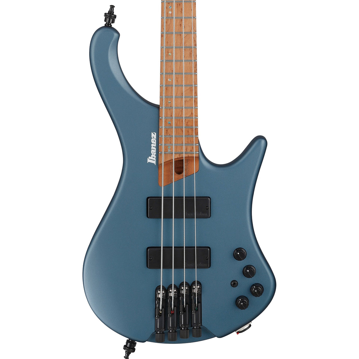 Ibanez EHB1000AOM EHB Ergonomic Headless 4-String Electric Bass, Arctic Ocean Matte