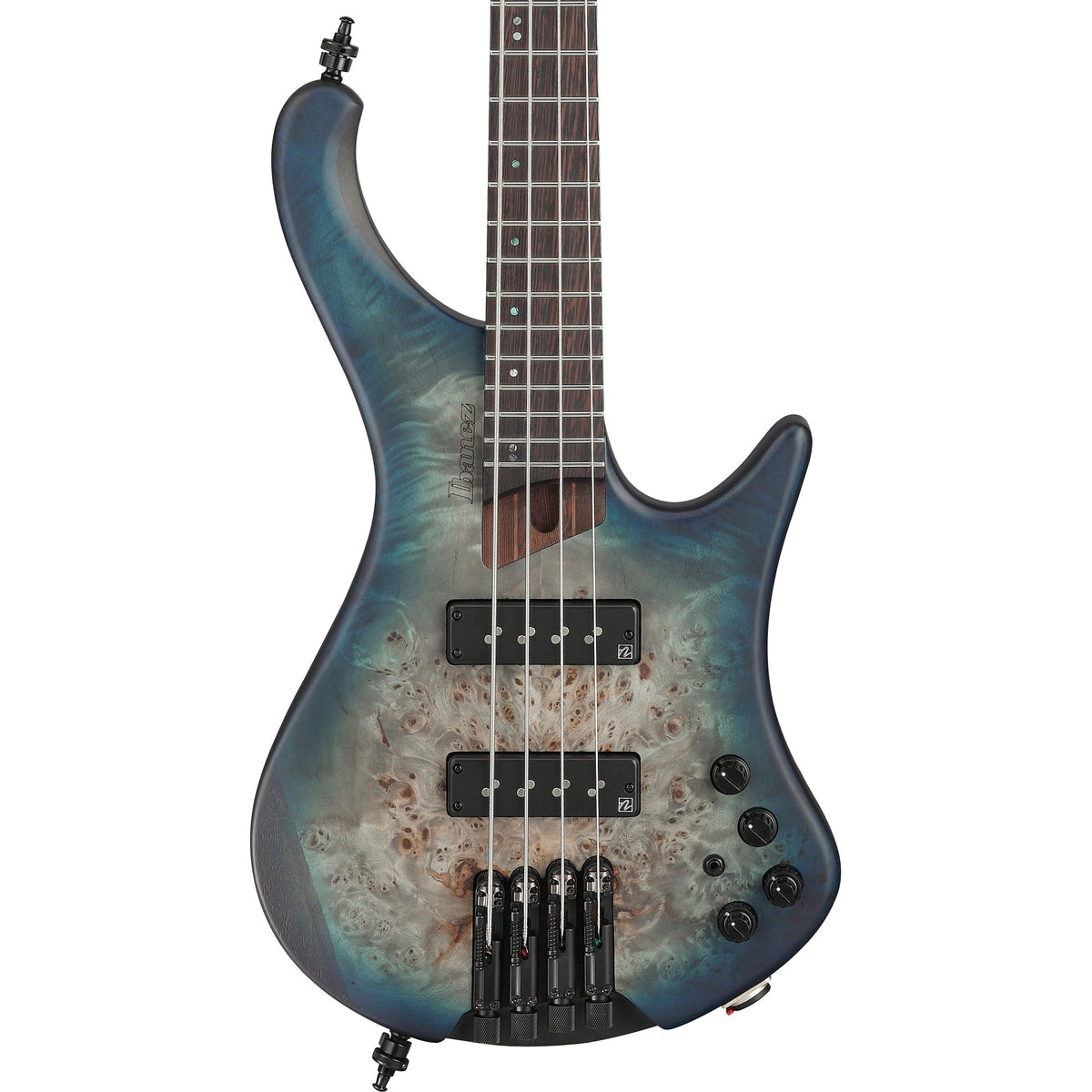 Ibanez EHB1500CTF EHB Ergonomic Headless 4-String Electric Bass, Cosmic Blue Starburst Flat