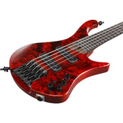 Ibanez EHB1505SWL EHB Ergonomic Headless 5-String Electric Bass, Stained Wine Red Low Gloss
