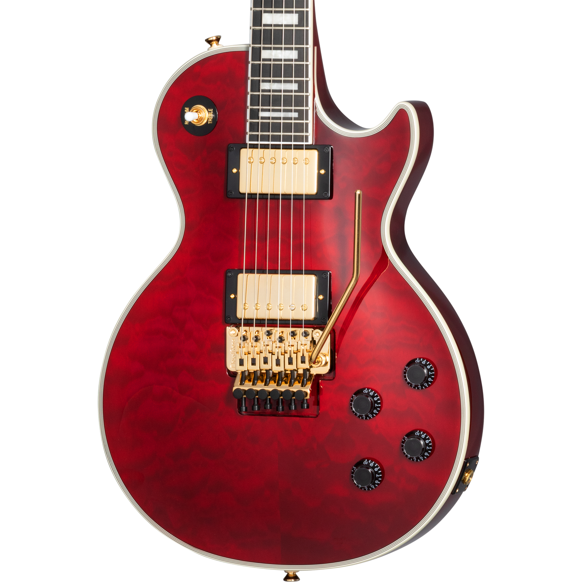 Epiphone Alex Lifeson Les Paul Custom Axcess Electric Guitar - Ruby