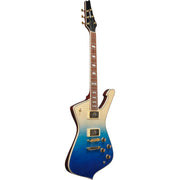 Ibanez IC420FM Iceman 6-String Electric Guitar - Transparent Blue Gradation