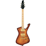 Ibanez IC420MFM Iceman 6-String Electric Guitar - Caramel Burst Low Gloss