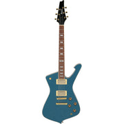 Ibanez IC420ABM Iceman 6-String Electric Guitar, Antique Blue Metallic