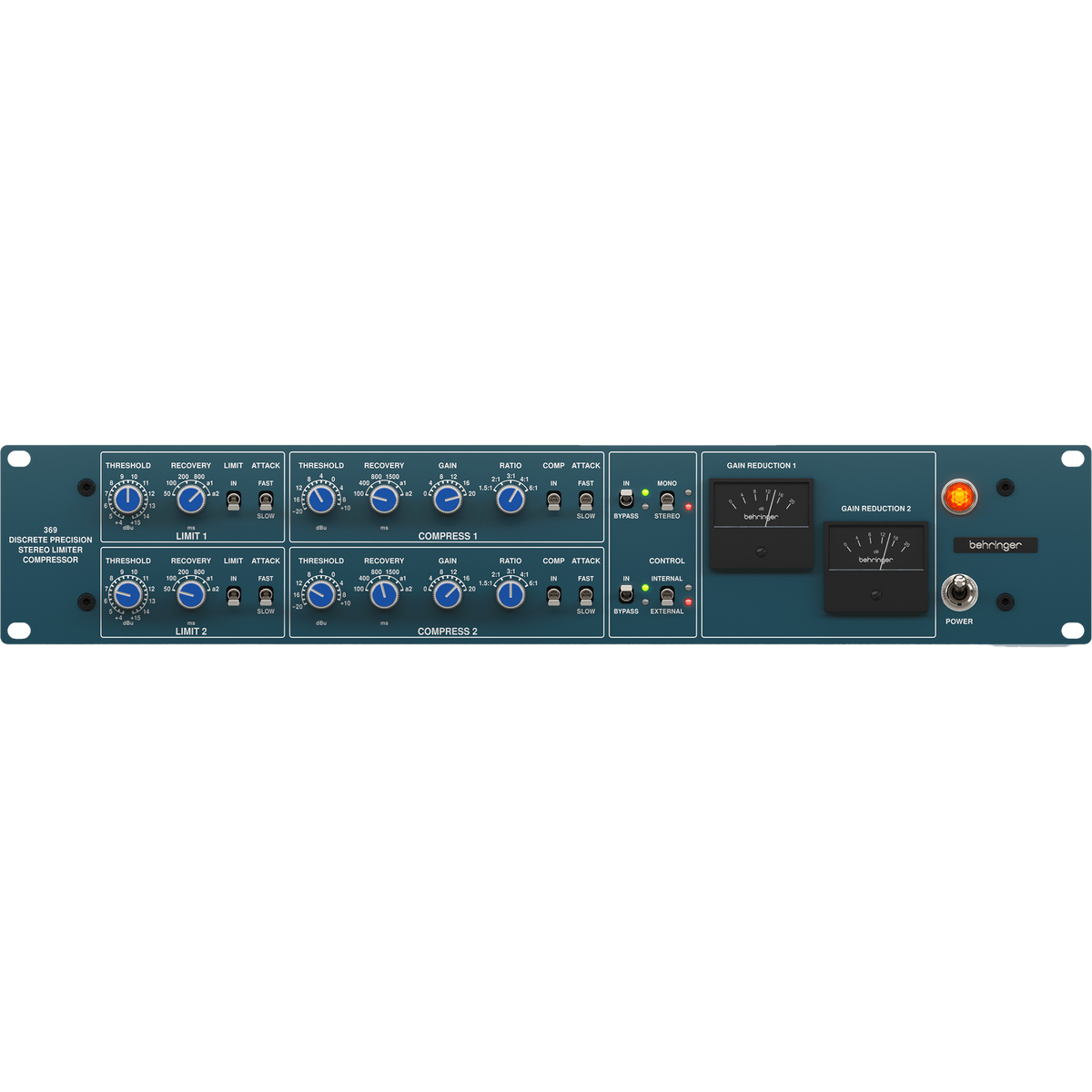 Behringer 369 Classic 2-Channel Precision Stereo Compressor and Limiter