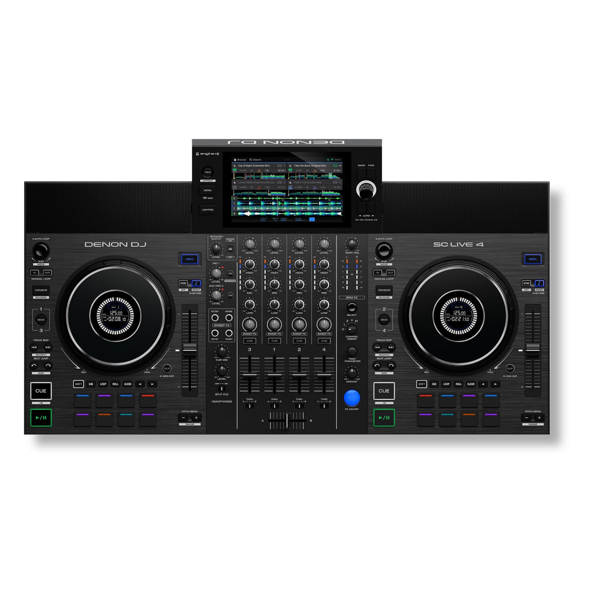 Denon SCLIVE4XUS SC LIVE 4 4-Deck Standalone DJ Controller