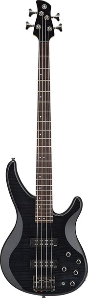 Yamaha TRBX604 4-String Bass - Flamed Maple, Translucent Black