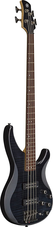Yamaha TRBX604 4-String Bass - Flamed Maple, Translucent Black
