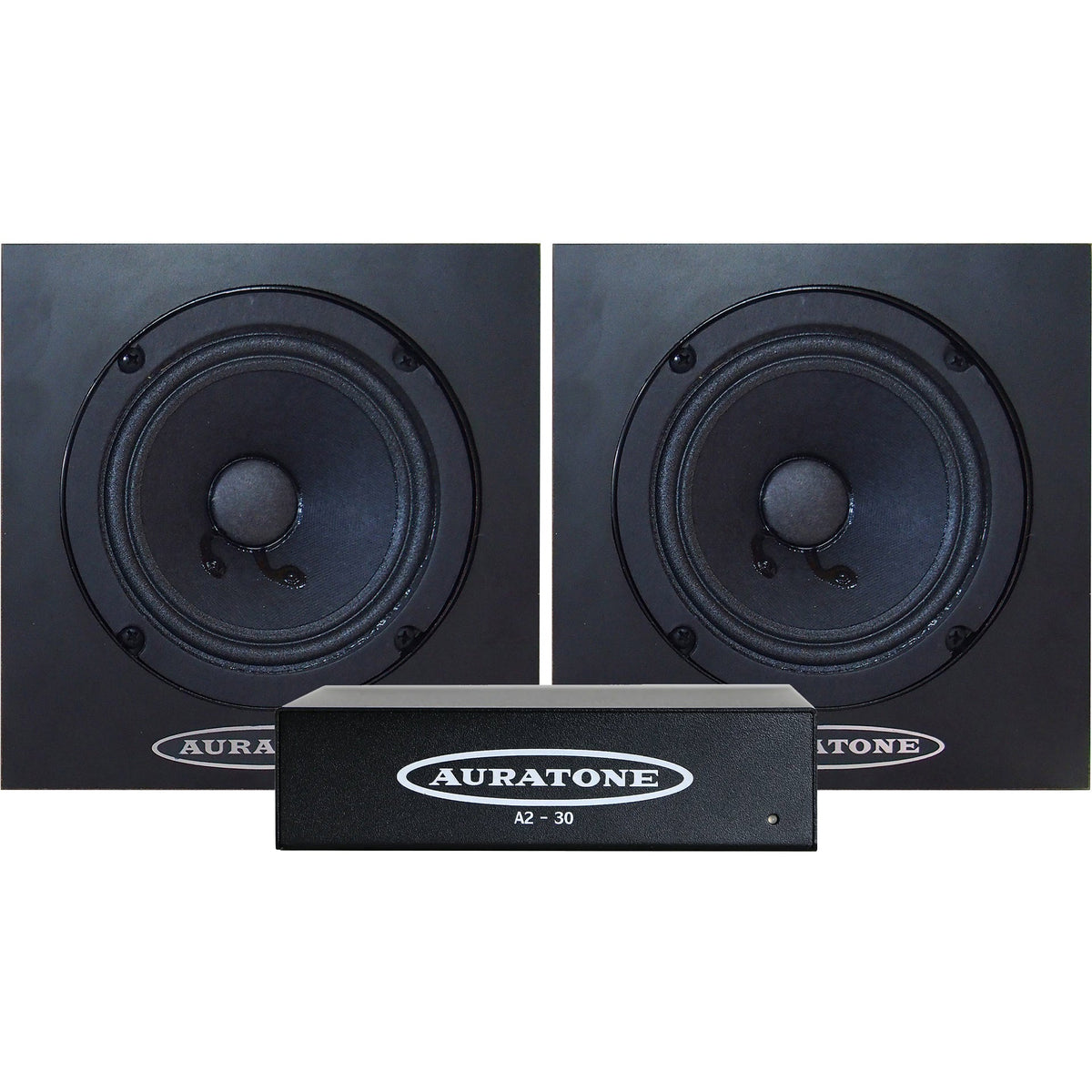 Auratone 5C Super Sound Cubes with A2-30 Amp Bundle - Black