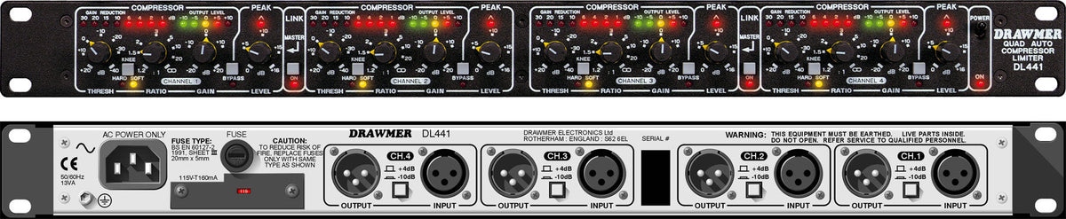 Drawmer DL441 Quad Auto Compressor/Limiter