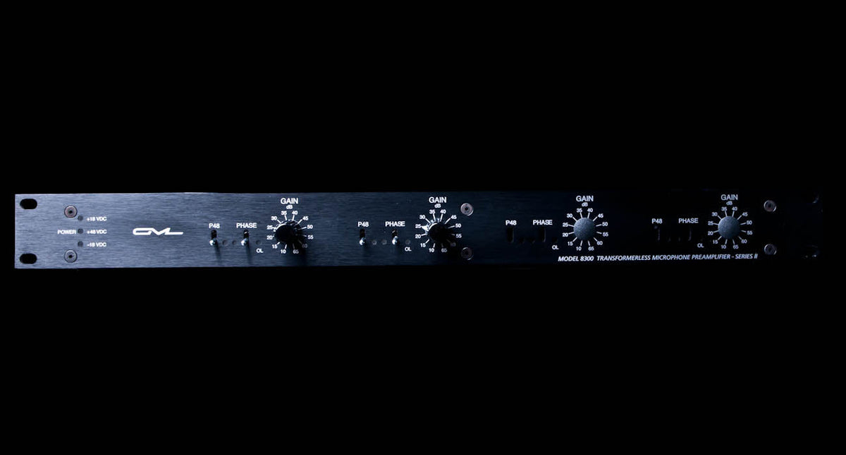 GML 8302 2 Dual-Channel Microphone Preamplifier with 8355 Power Supply