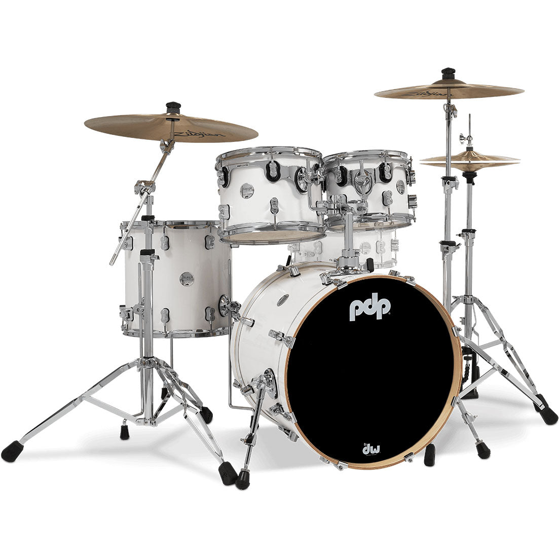Pacific Drums & Percussion Concept Maple 4-Piece Kit - Pearlescent White